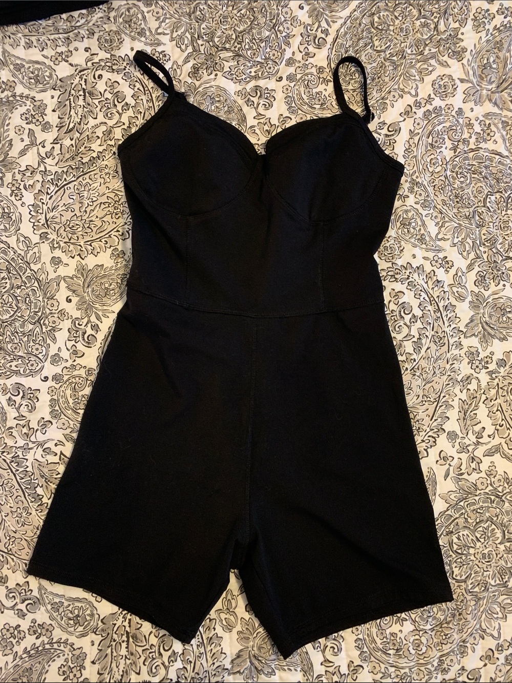 No Boundaries Black Sleeveless One-Piece Romper